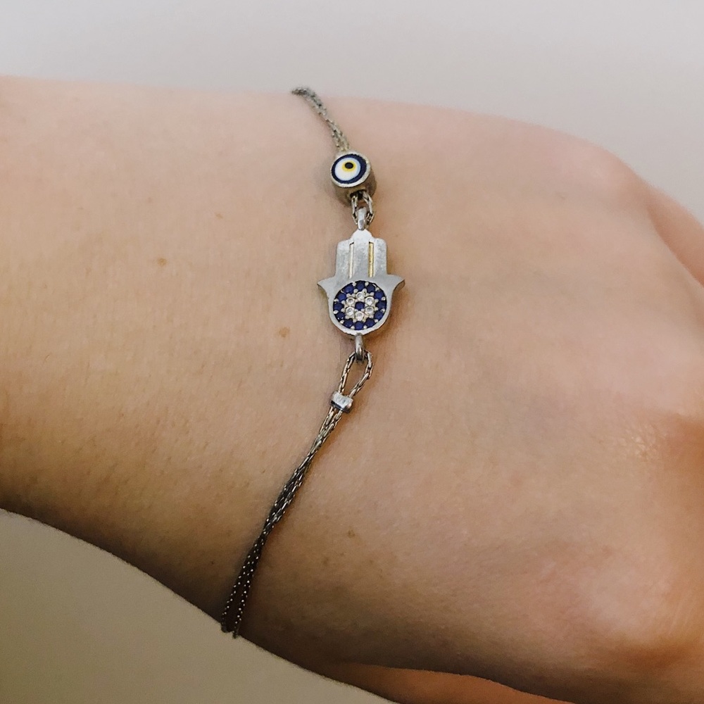Jeweled Hamsa Bracelet 🧿✨